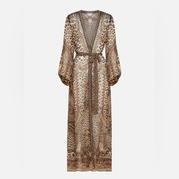Camilla Leopard Print Kimono